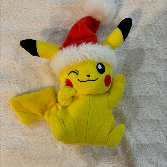 Pokemon Christmas Pikachu Plush - Picture 1 of 3